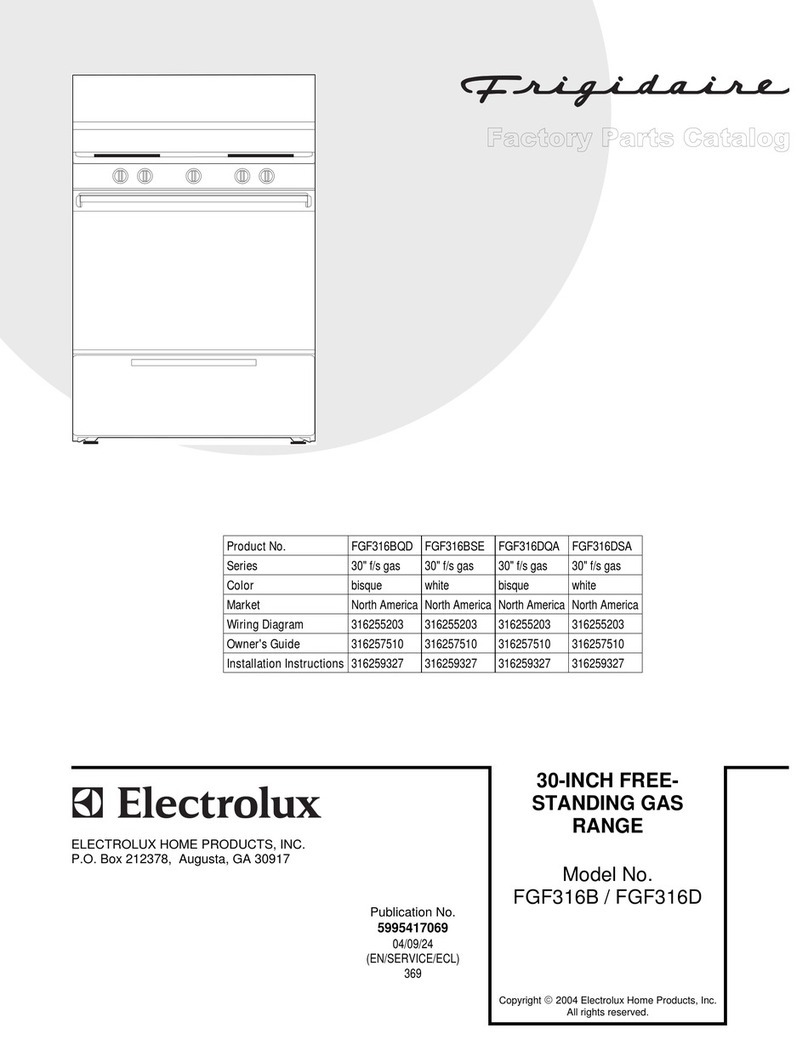 Frigidaire FGF316D User manual