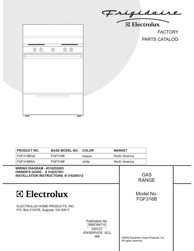 Frigidaire FGF316B User manual