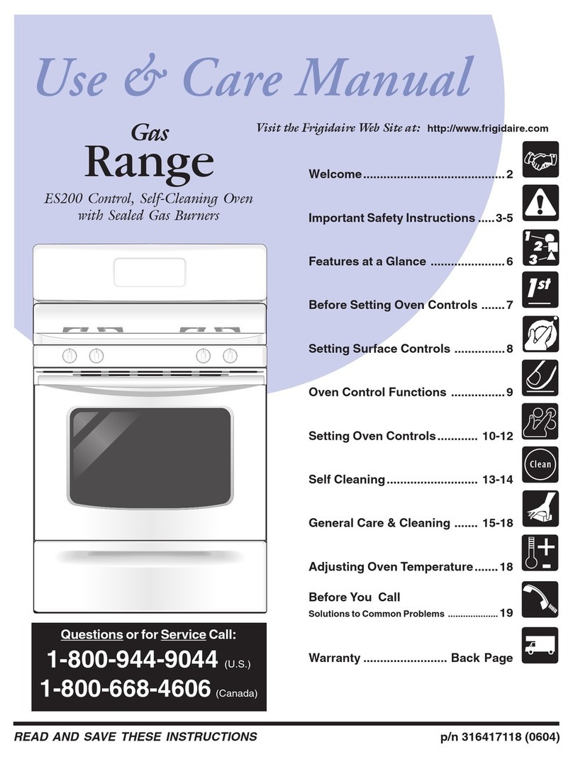 Frigidaire FGF355FW User manual