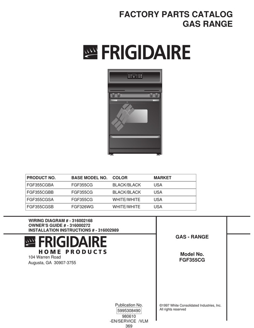 Frigidaire FGF355CG User manual Frigidaire FGF355CG User manual