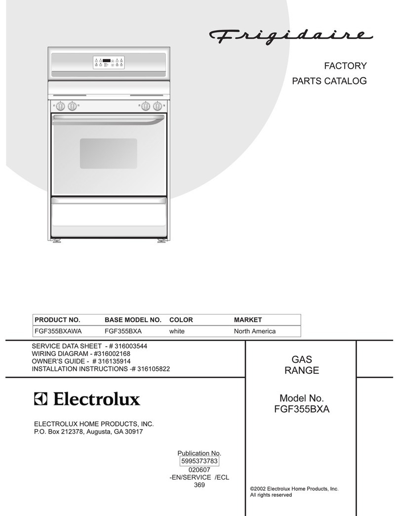 Frigidaire FGF355BXA User manual