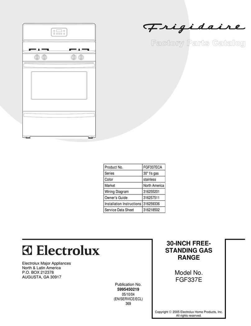 Frigidaire FGF337E User manual Frigidaire FGF337E User manual