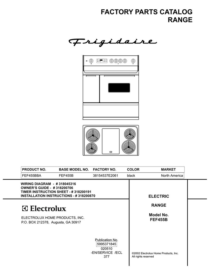 Frigidaire FEF455B User manual