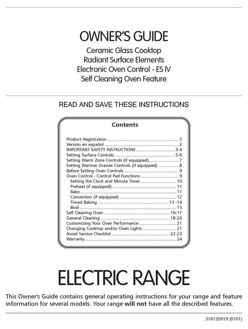 Frigidaire FEF389WJCC User manual