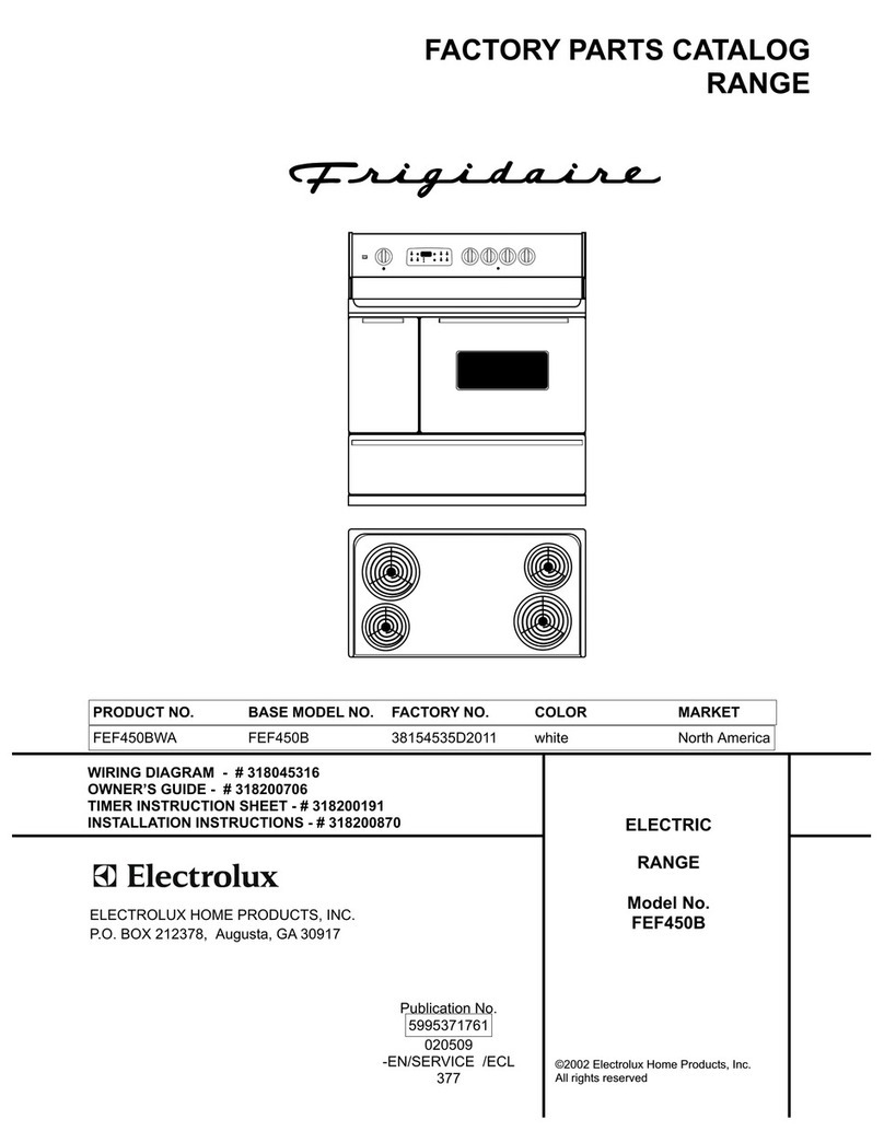Frigidaire FEF450 User manual Frigidaire FEF450 User manual