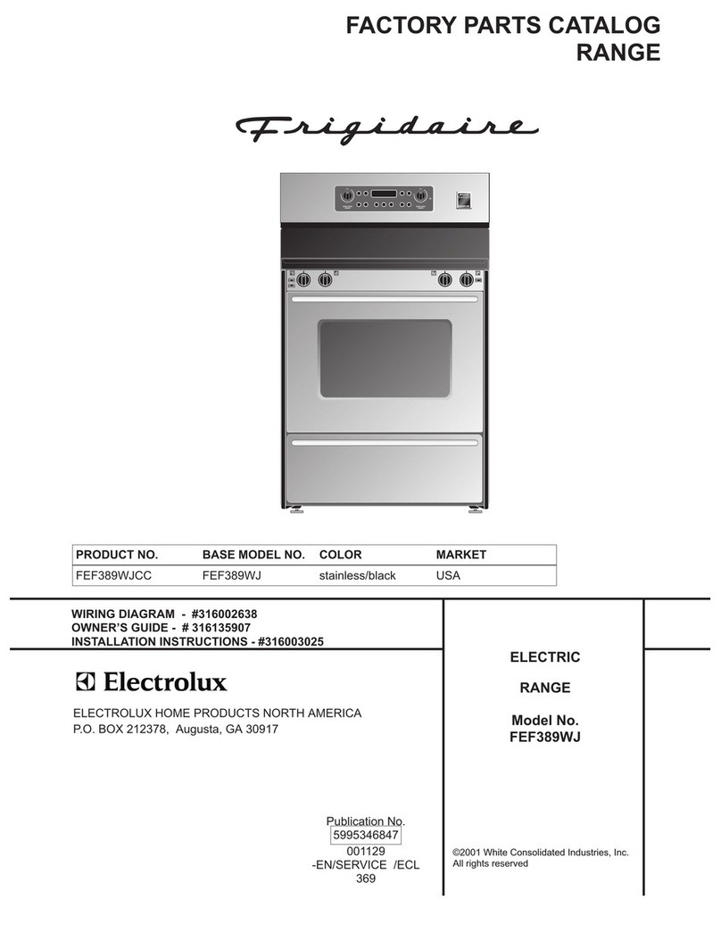 Frigidaire FEF389WJ User manual
