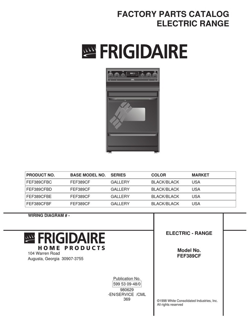 Frigidaire FEF389CF User manual Frigidaire FEF389CF User manual