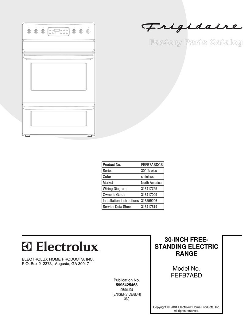 Frigidaire FEFB7ABD User manual