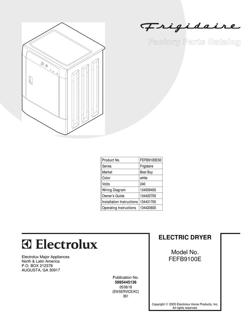 Frigidaire FEFB9100E User manual
