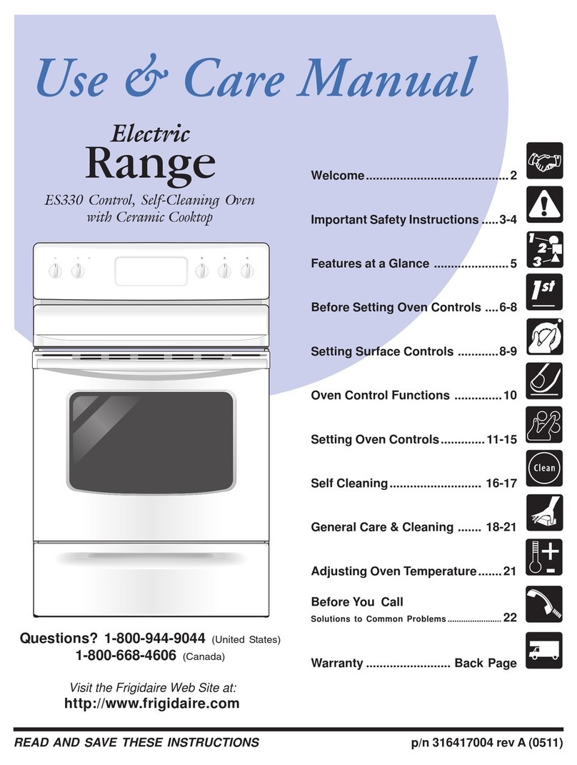 Frigidaire FEFB78DSL User manual Frigidaire FEFB78DSL User manual