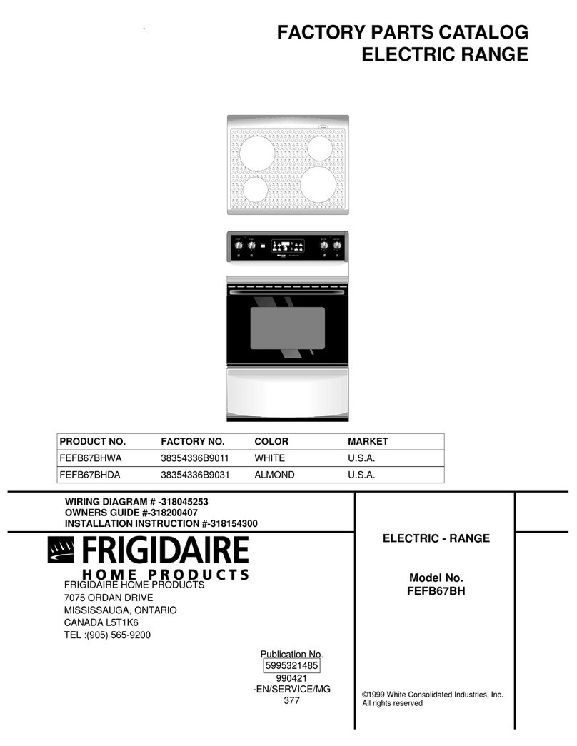 Frigidaire FEFB67BH User manual