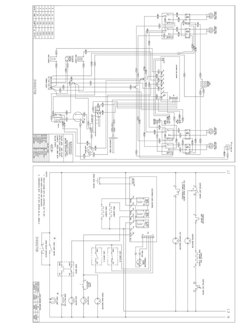 Frigidaire FEF367CGTD Wiring diagram