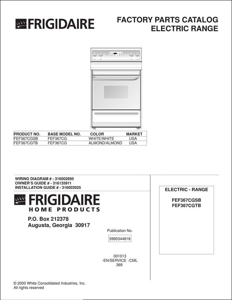 Frigidaire FEF367CGSB User manual
