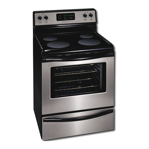 Frigidaire FEF366EM - 30" Electric Smoothtop Range User manual