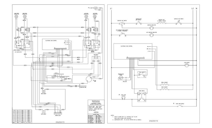 Frigidaire FEF366CSA Wiring diagram