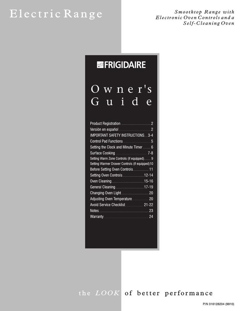 Frigidaire FEF366CGSE User manual