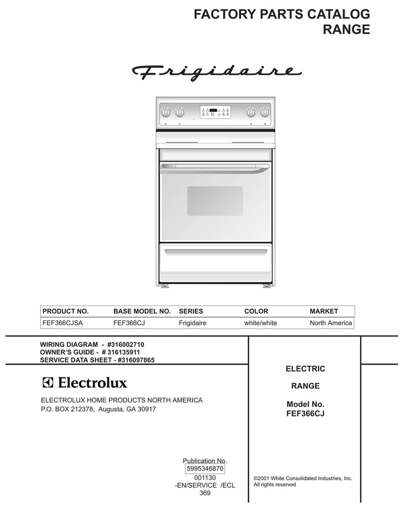 Frigidaire FEF366CJ User manual