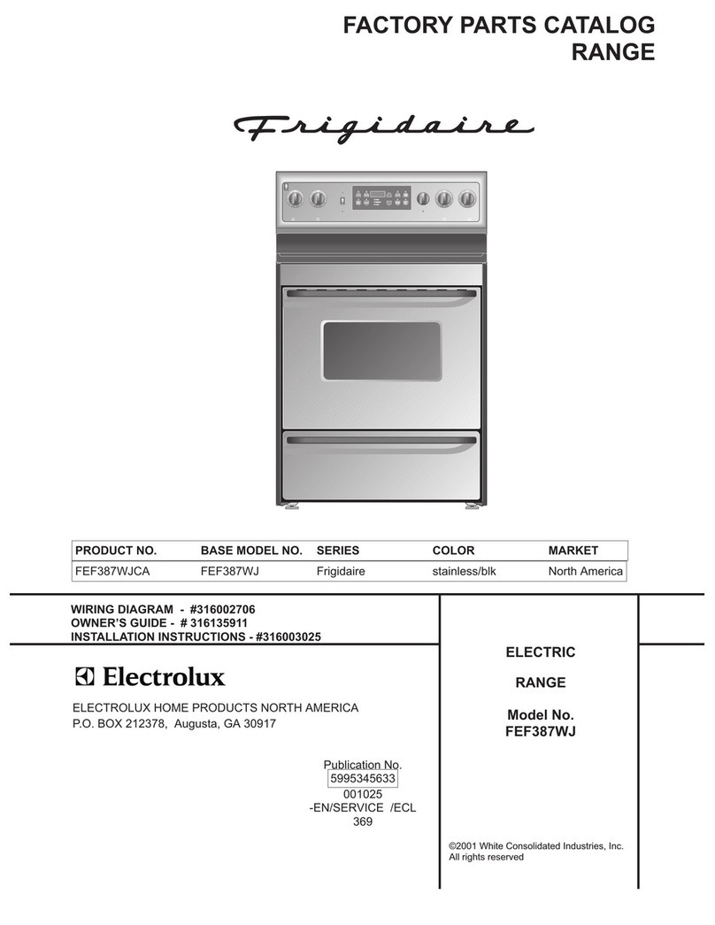 Frigidaire FEF387WJ User manual
