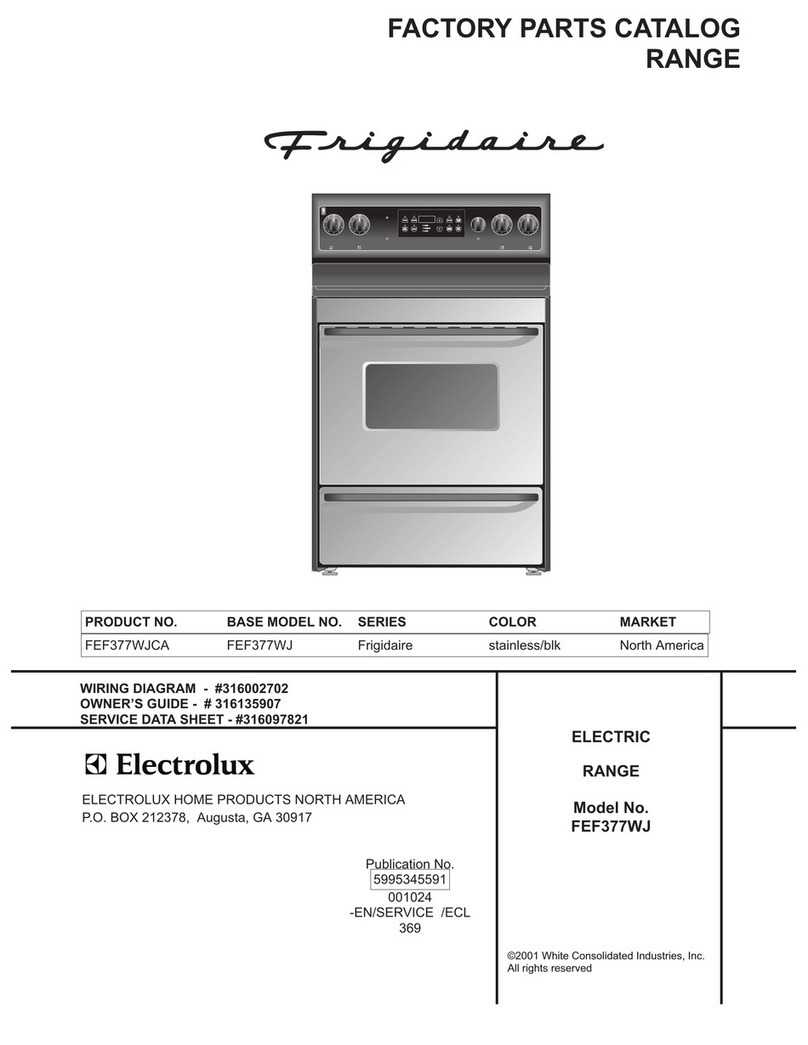 Frigidaire FEF377WJ User manual