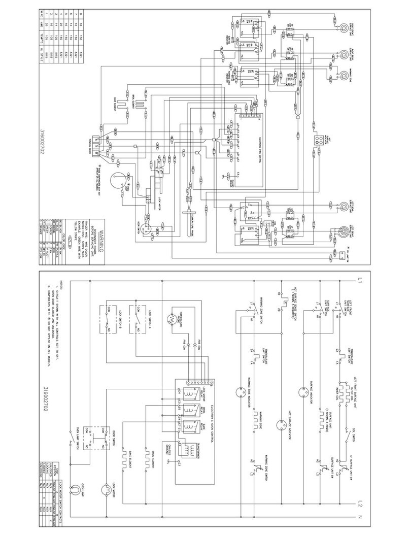 Frigidaire FEF377WJCA Wiring diagram