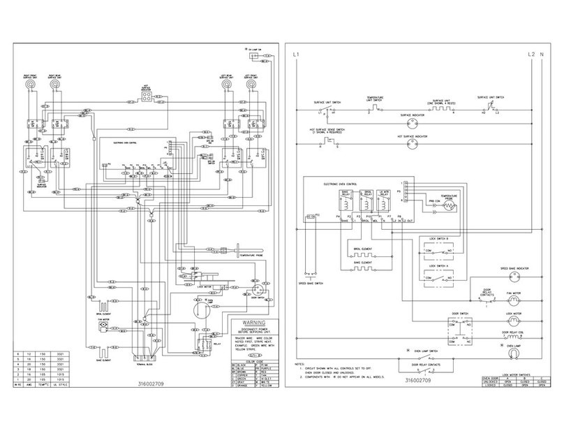 Frigidaire FEFS68CJTA Wiring diagram