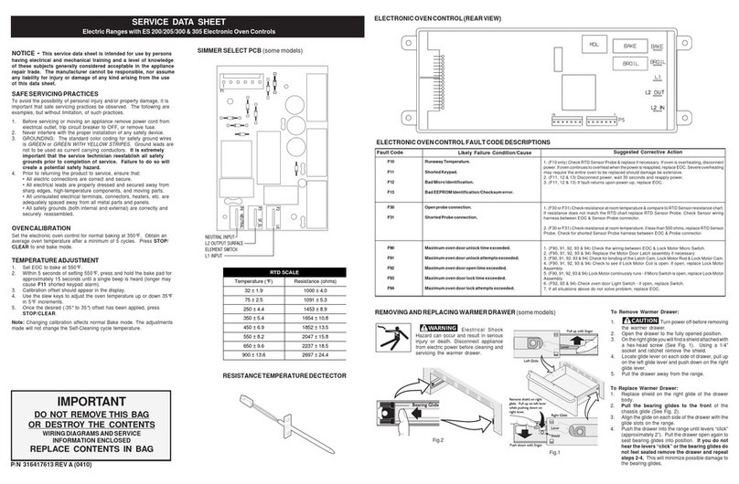 Frigidaire FEFS66DSG User guide