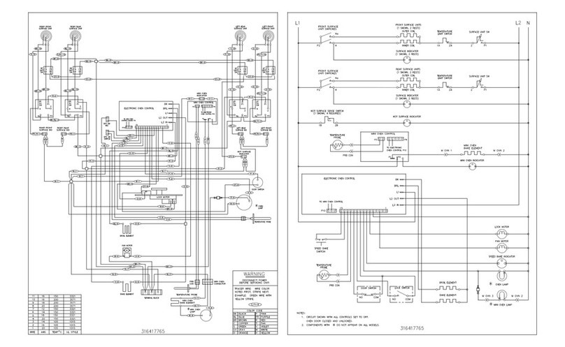 Frigidaire FEFLMC55FCA Wiring diagram