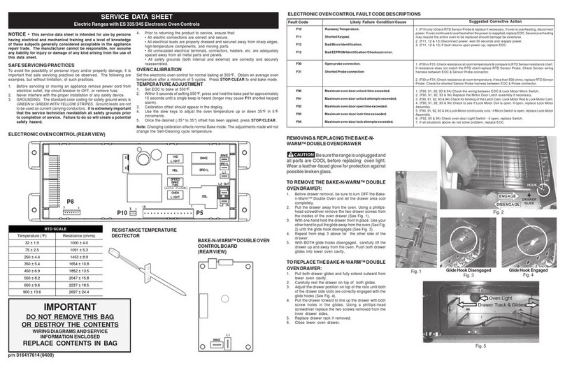 Frigidaire FEFLM605DCH User guide