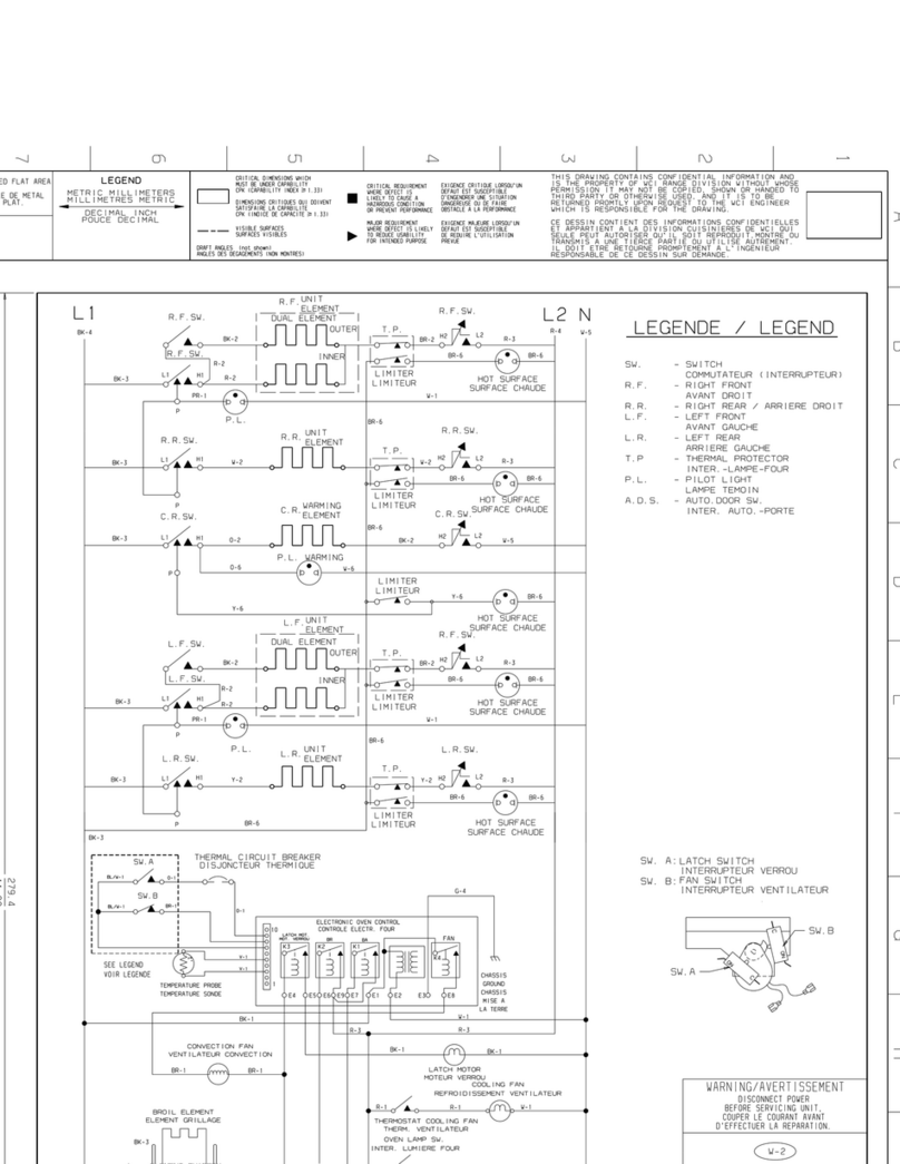 Frigidaire FES388WGCA Wiring diagram