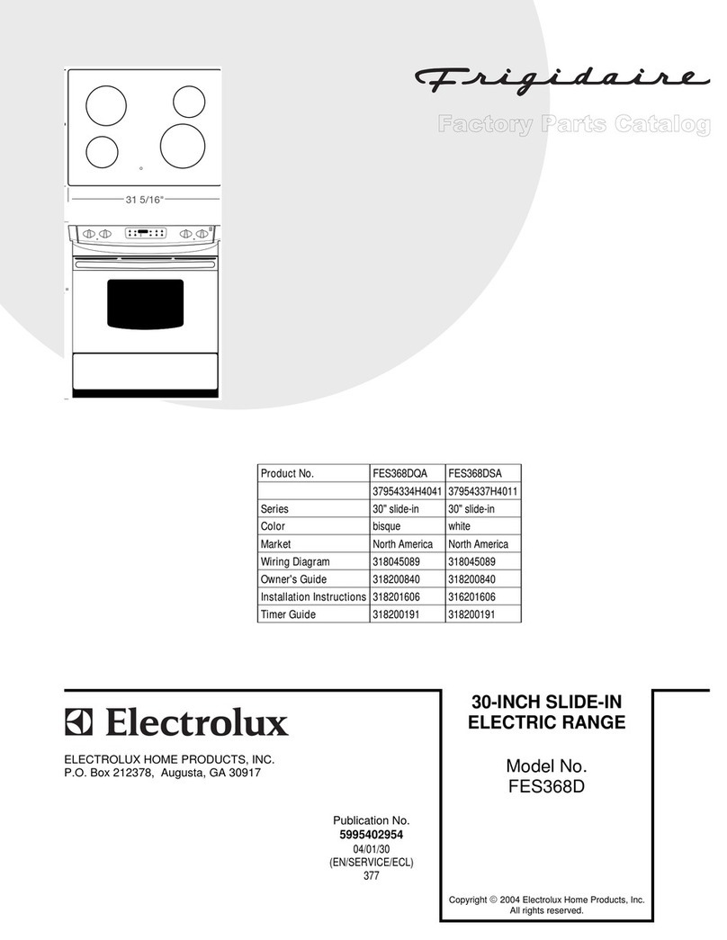 Frigidaire FES368D User manual