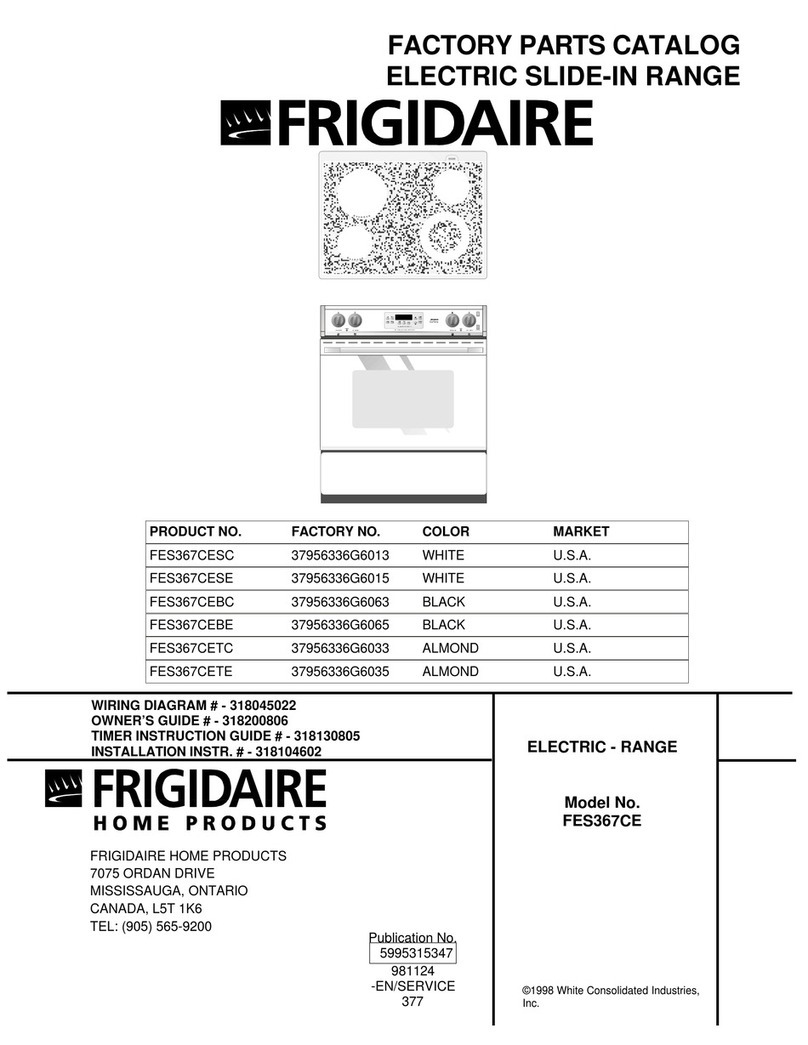 Frigidaire FES367CE User manual Frigidaire FES367CE User manual