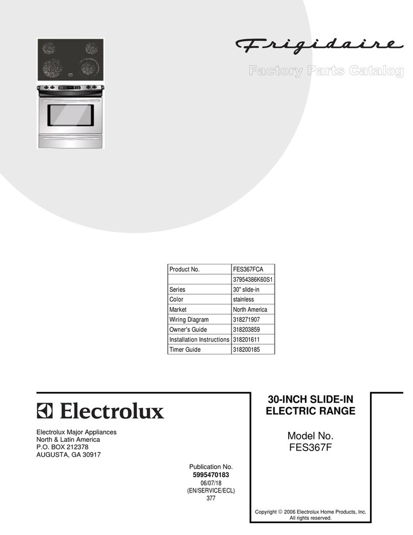 Frigidaire FES367F Factory parts catalog