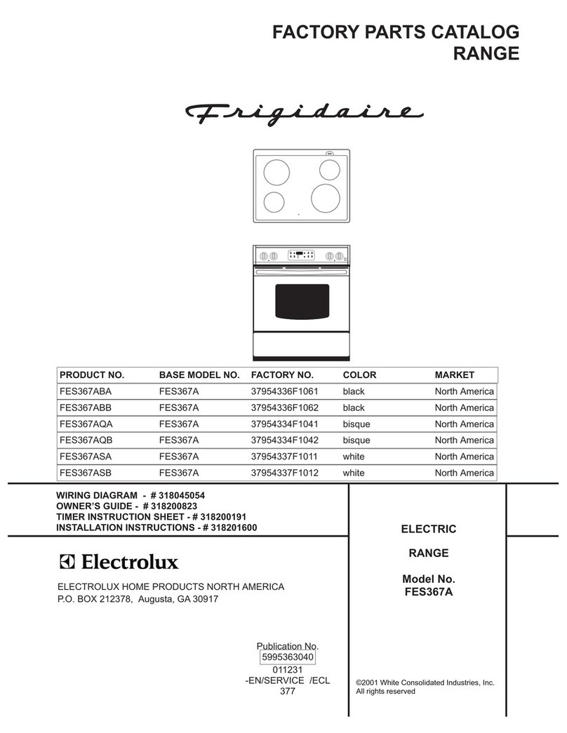 Frigidaire FES367A User manual