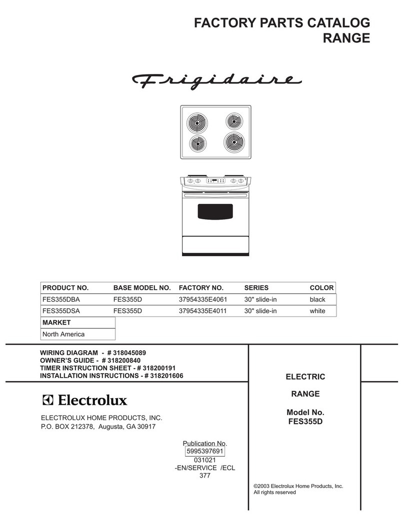 Frigidaire FES355D Factory parts catalog
