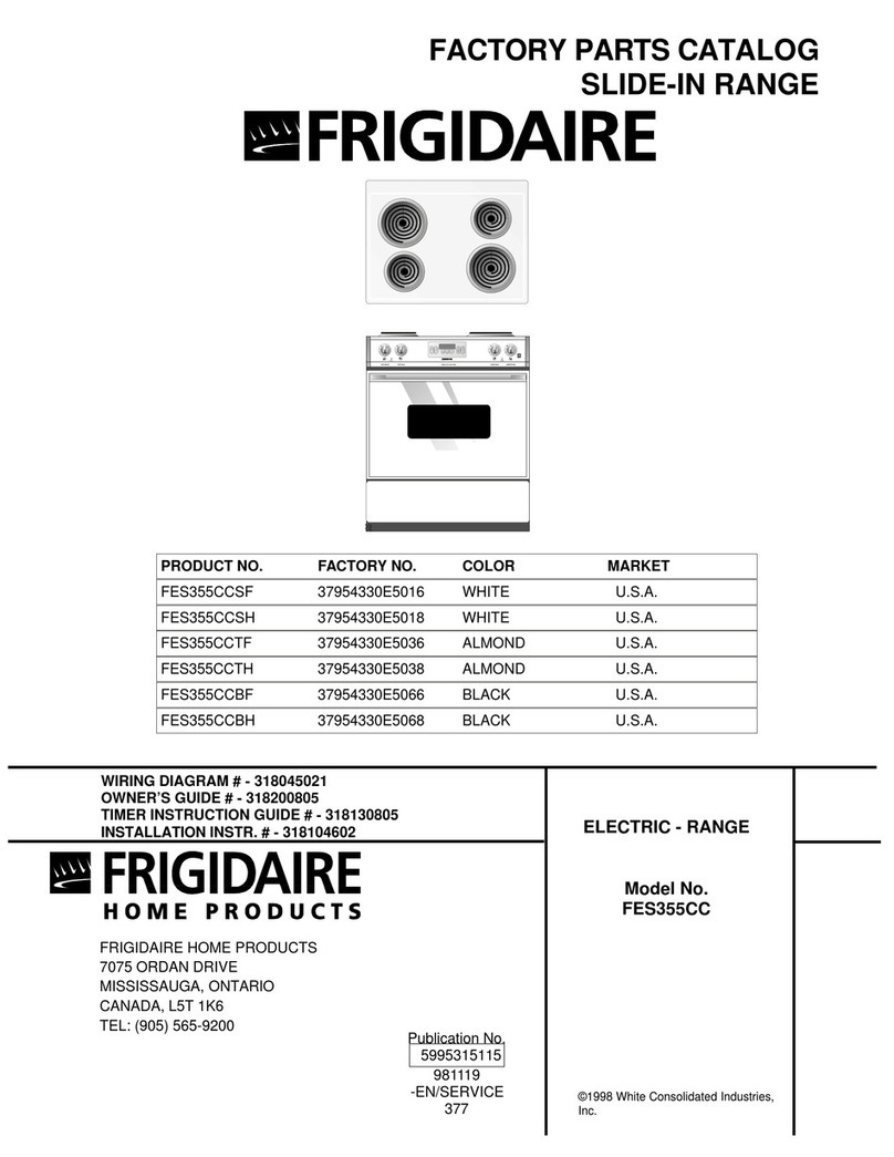 Frigidaire FES355CC User manual