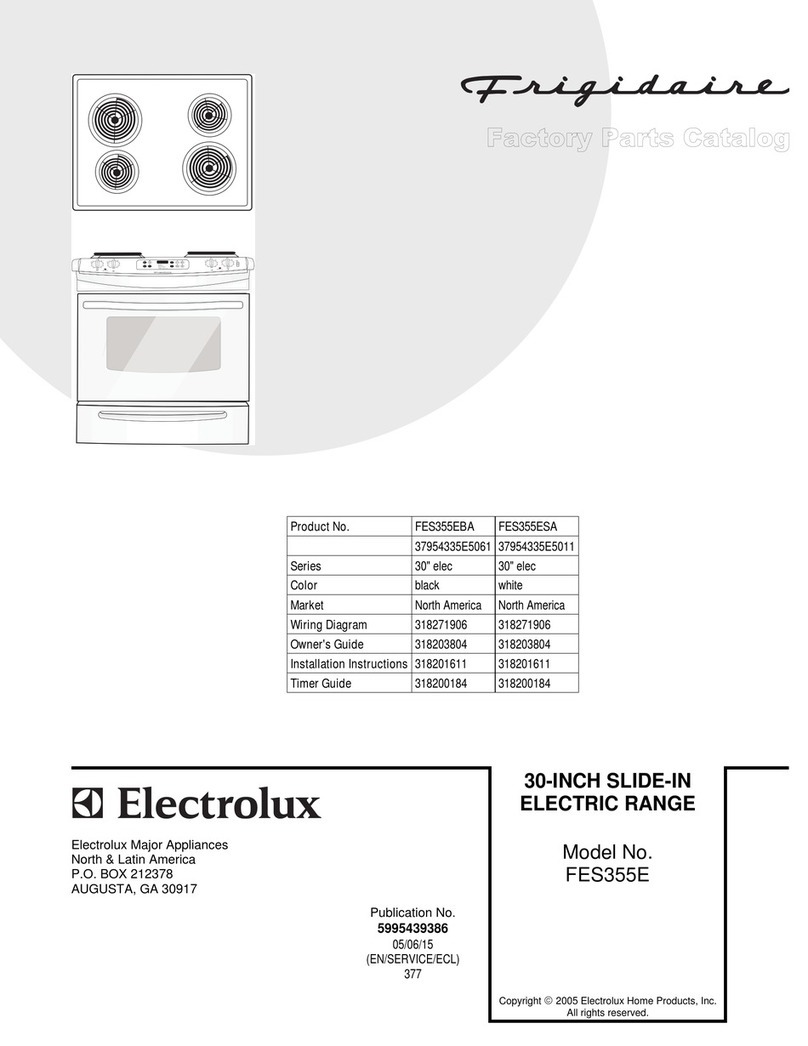 Frigidaire FES355E Factory parts catalog