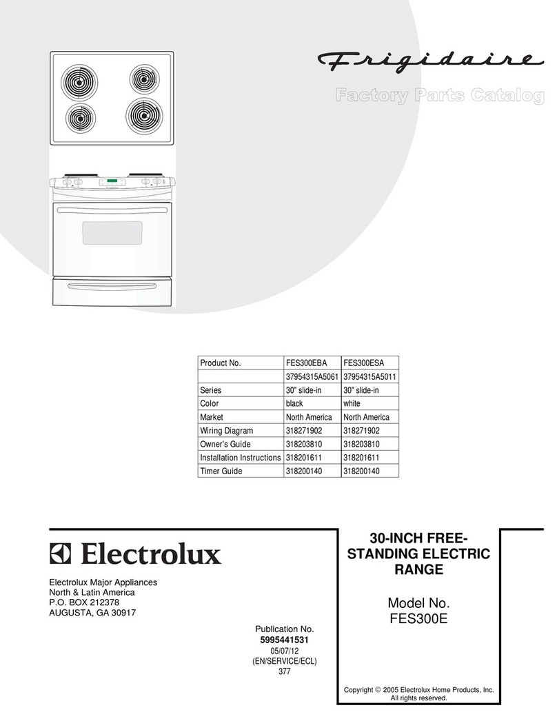 Frigidaire FES300E User manual
