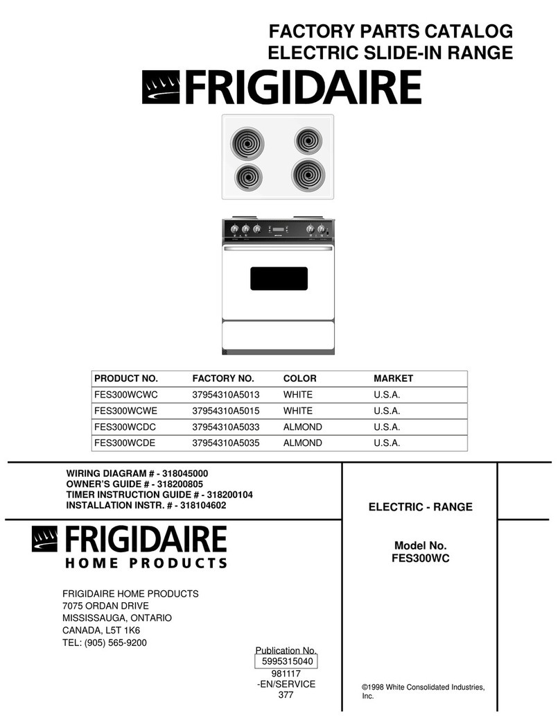 Frigidaire FES300WC User manual