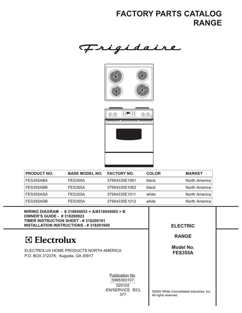 Frigidaire FES355A User manual