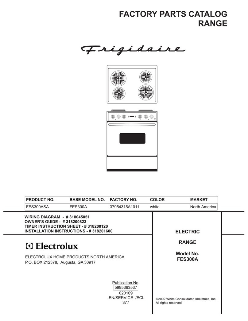 Frigidaire FES300A Factory parts catalog
