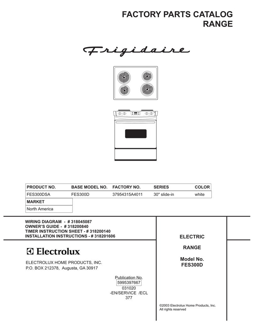 Frigidaire FES300D User manual