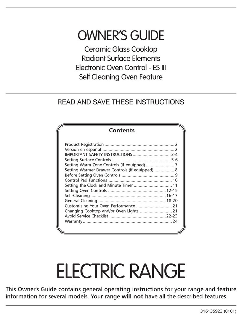 Frigidaire FEFS68CJTC User manual Frigidaire FEFS68CJTC User manual