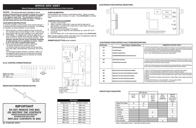 Frigidaire FEFL68GMA User guide