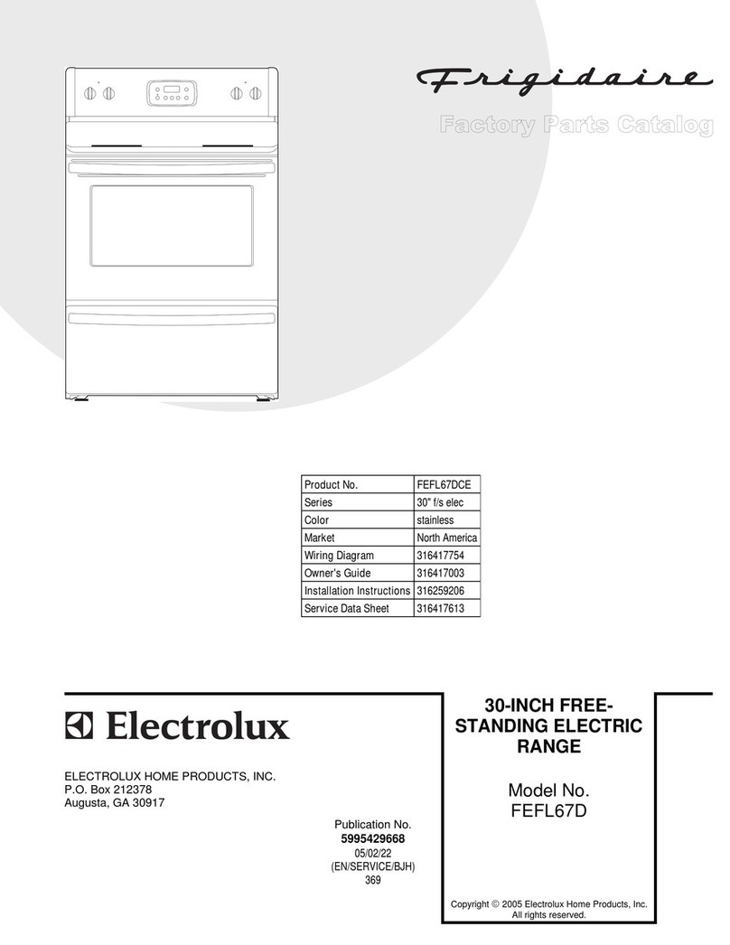 Frigidaire FEFL67D User manual