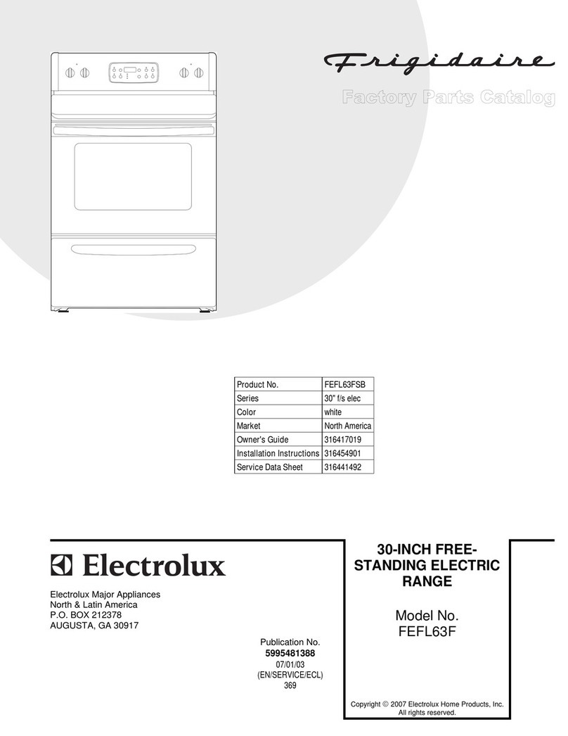 Frigidaire FEFL63F User manual