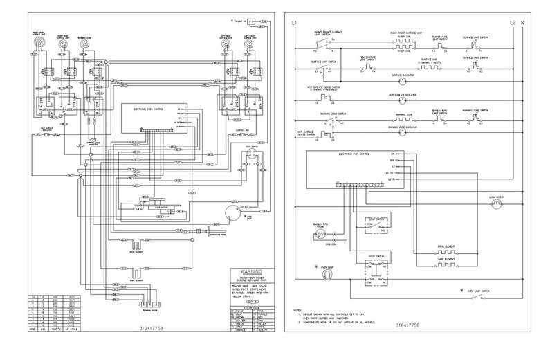 Frigidaire FEFL64DSDE Wiring diagram