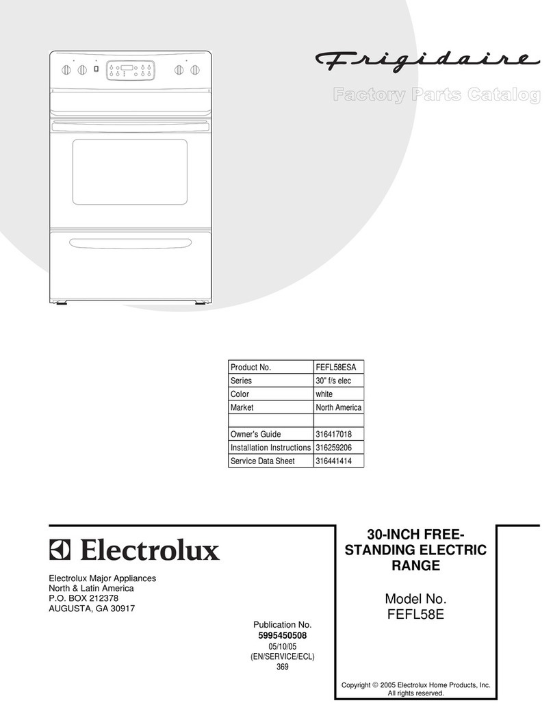 Frigidaire FEFL58E User manual