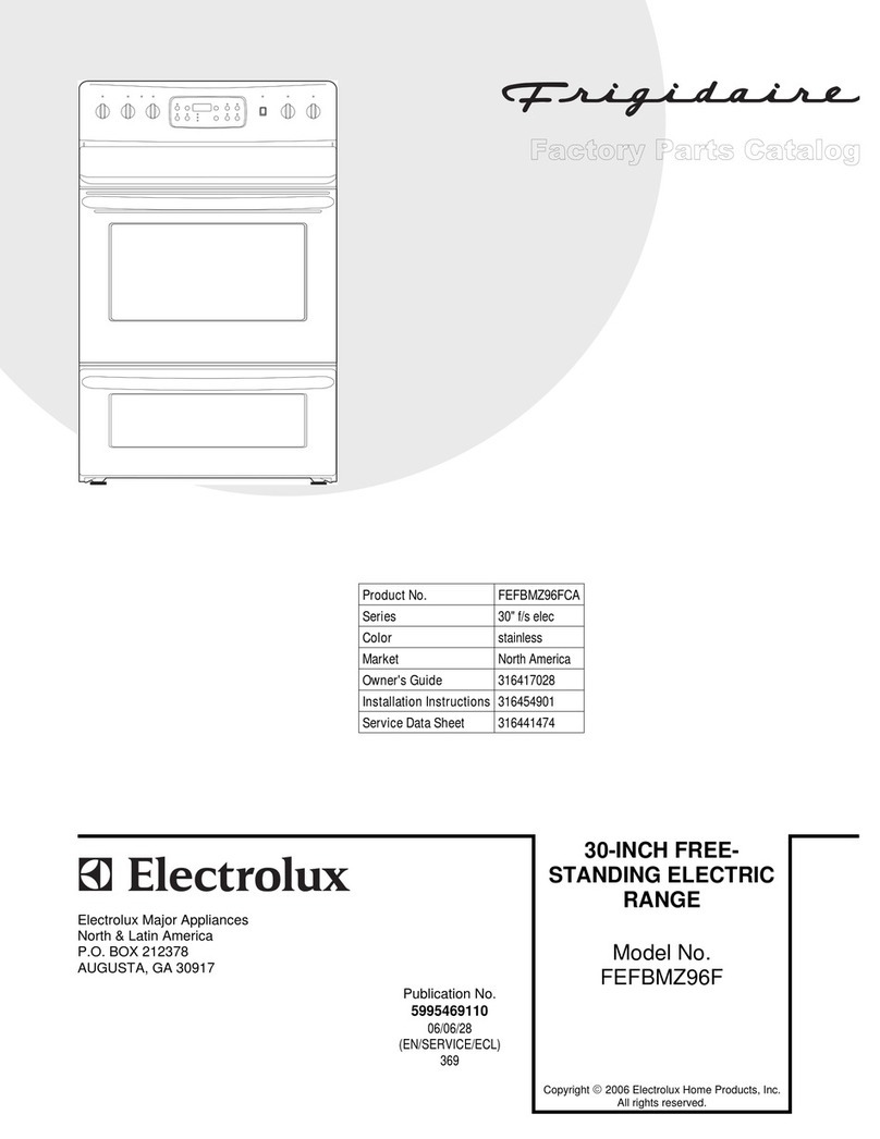 Frigidaire FEFBMZ96F Factory parts catalog