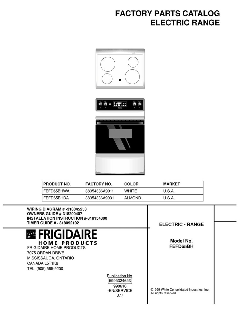 Frigidaire FEFD65BH User manual
