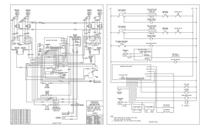 Frigidaire FEFBM8ESA Wiring diagram